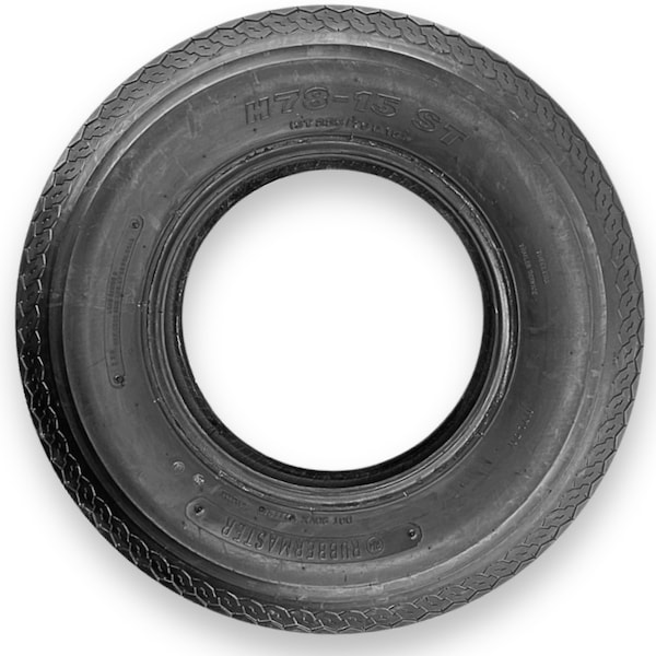 Rubbermaster H78-15 ST225/75D15 Highway Rib 8 Ply Tubeless High Speed Trailer Tire 489297 - main